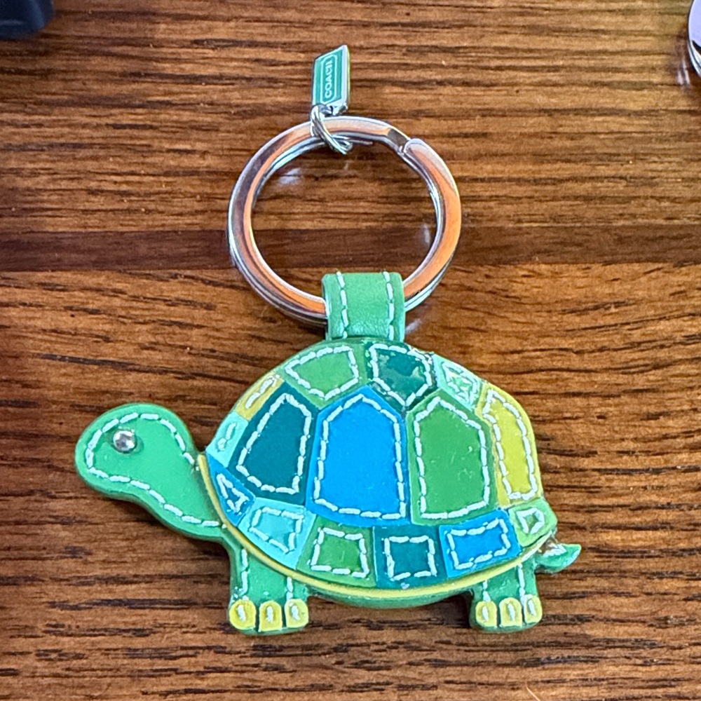 Coach Turtle Keychain